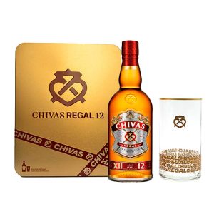 Chivas Regal 12 Años - Estuche con Vaso de Regalo