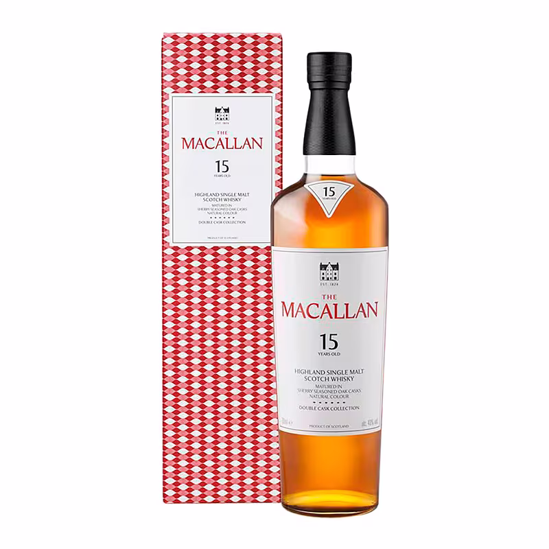 The Macallan Double Cask 15 Años estuche whisky escocés single malt